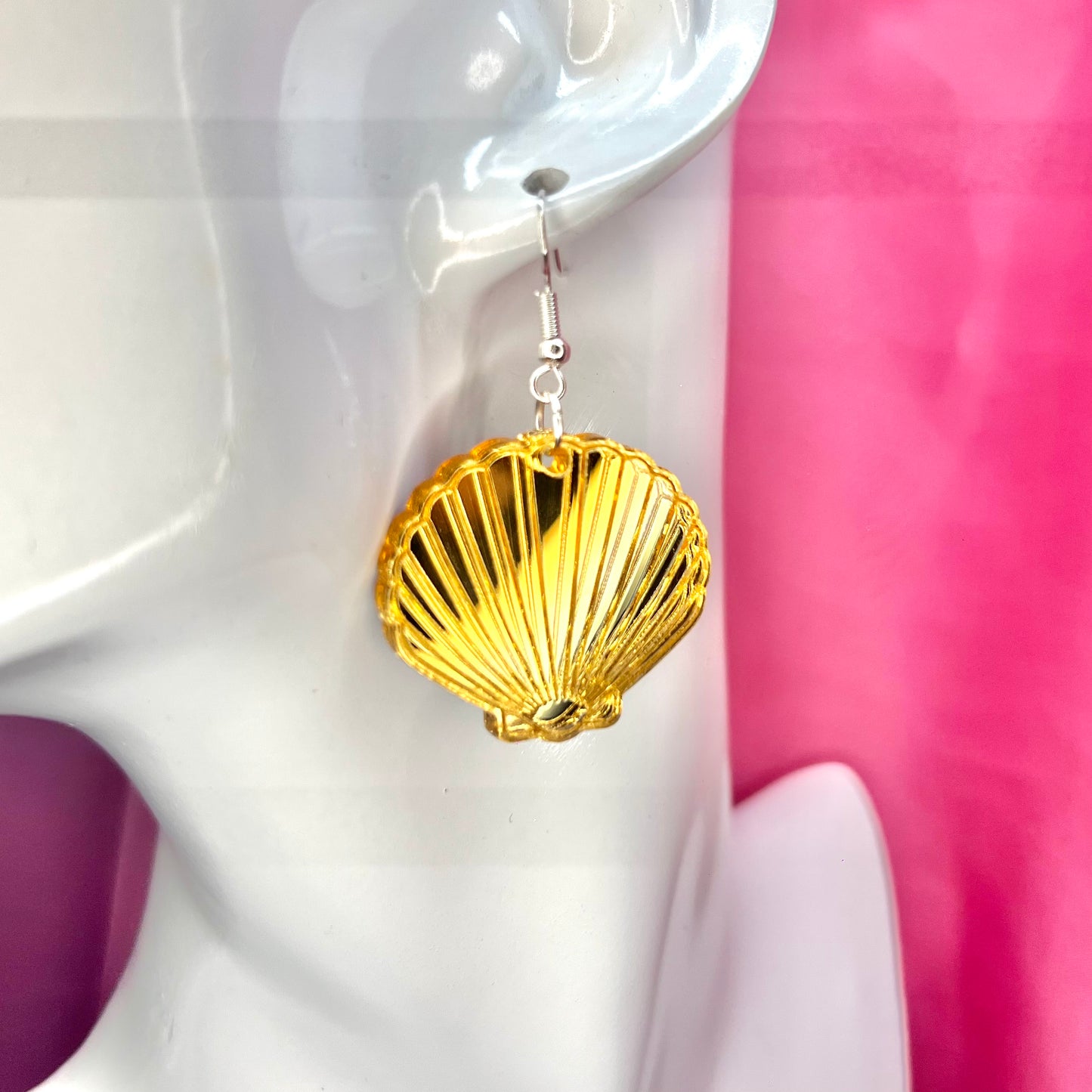 Gold Shell Earrings
