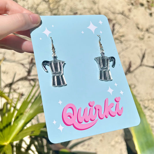 Moka Coffee Pot Earrings