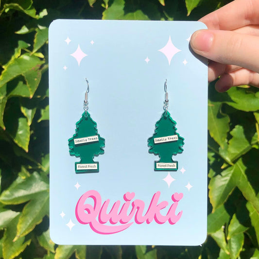 Car Air Freshner Tree Earrings