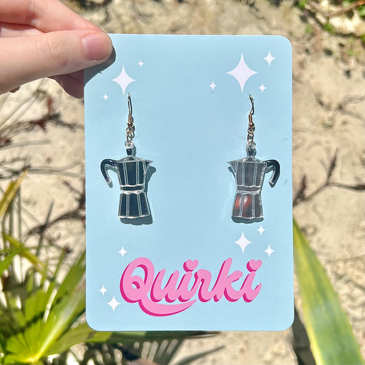 Moka Coffee Pot Earrings