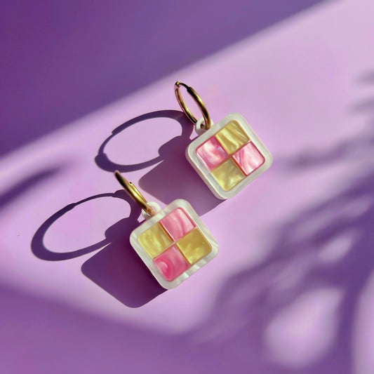 Battenberg Earrings