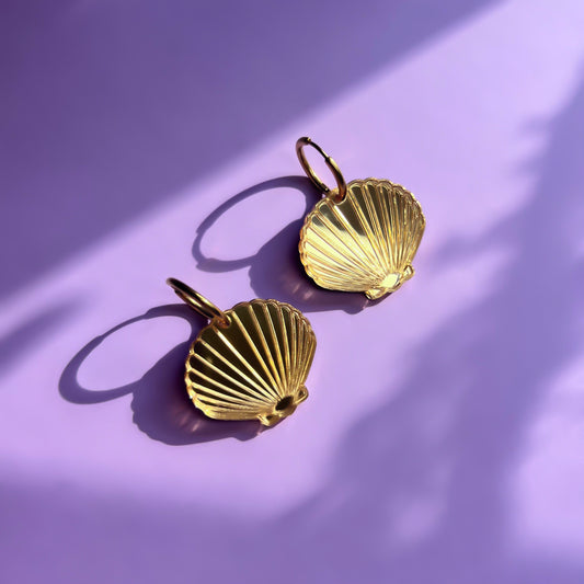 Gold Shell Earrings