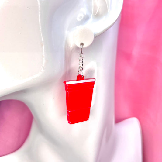 Beer Pong Earrings