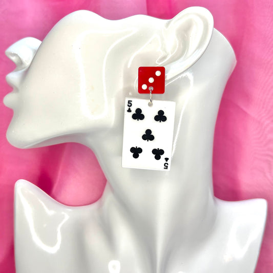 Playing Card Earrings