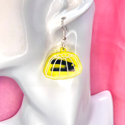 Stapler In Jello Earrings