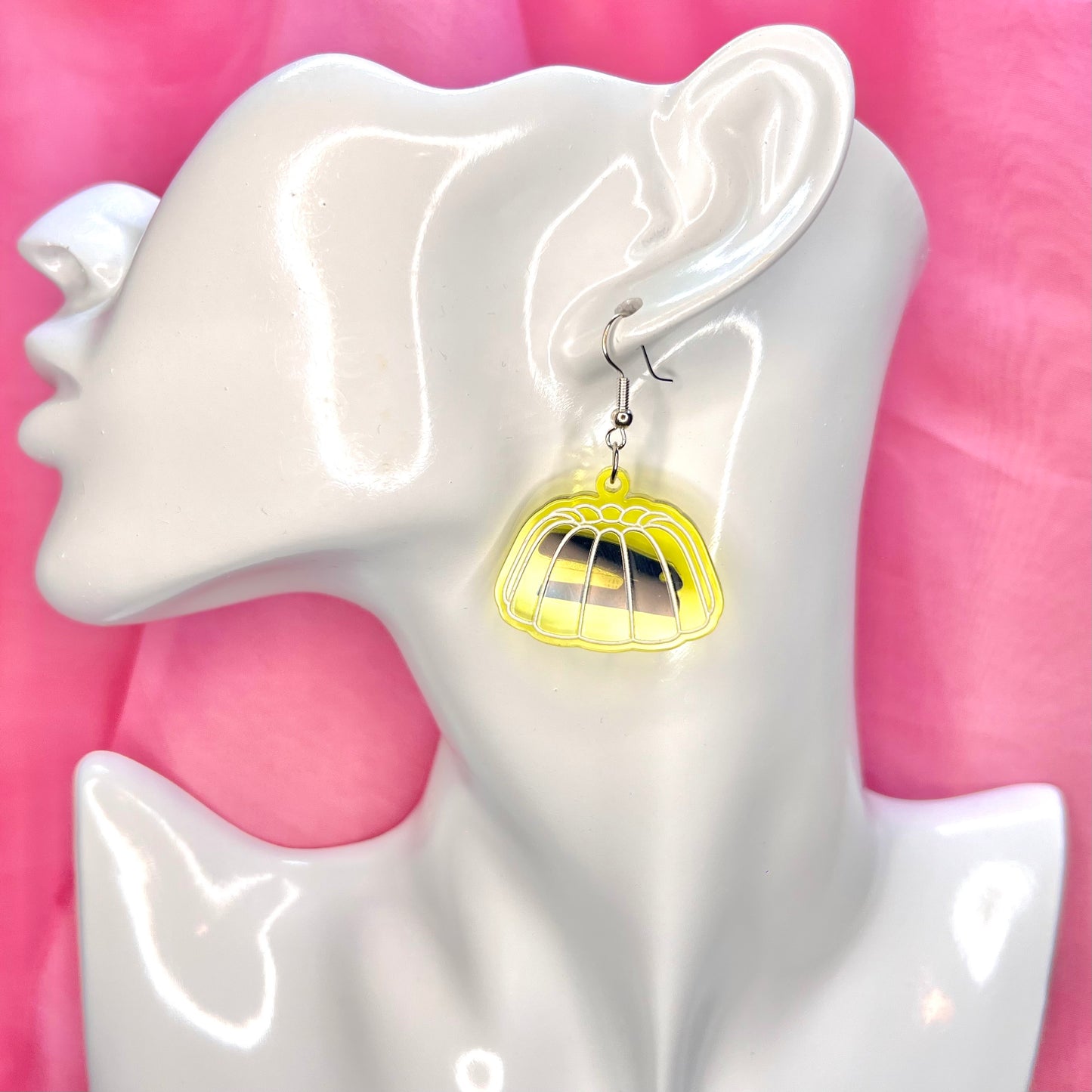 Stapler In Jello Earrings