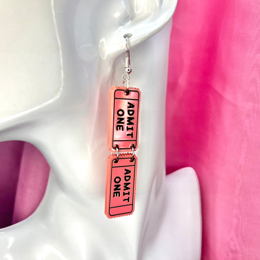 Admit One Earrings