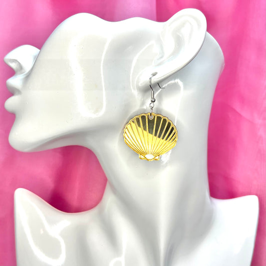 Gold Shell Earrings