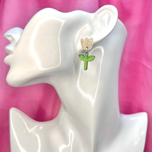 Dainty Tulip Earrings