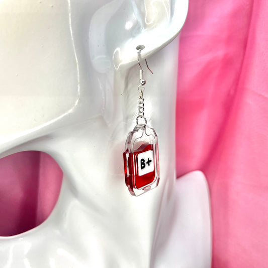 Blood Bag Earrings