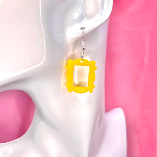 Yellow Frame Earrings