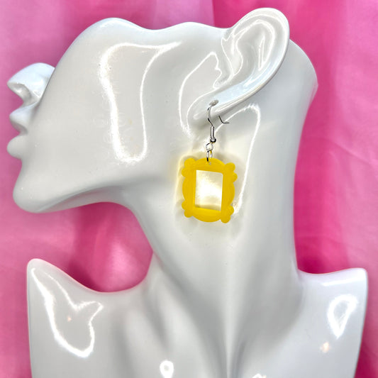 Yellow Frame Earrings