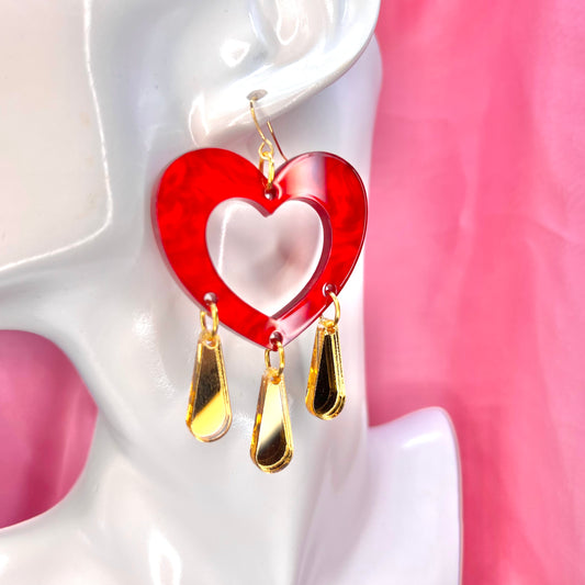 Golden Love Earrings