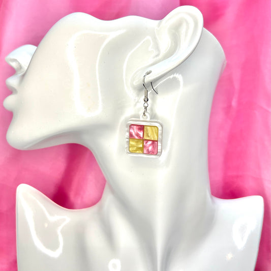 Battenberg Earrings